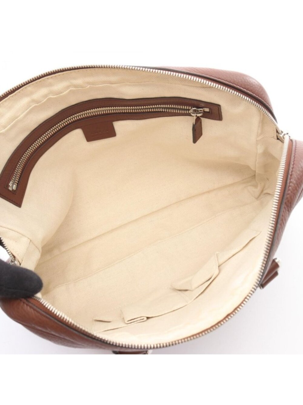Gucci Briefcase Interlocking 2-Way Brown Leather - Picture 3 of 10